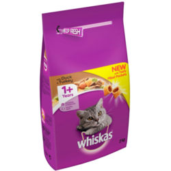 Whiskas Dry 1+ Duck & Turkey Adult Cat Food